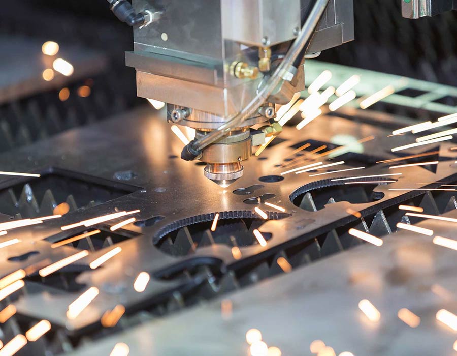 Advanced CNC milling machine in operation