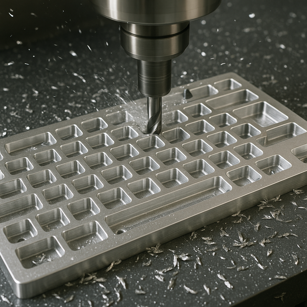 machining aluminum keyboard case